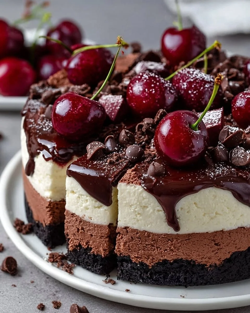 Gâteau Au Fromage Noir Forêt