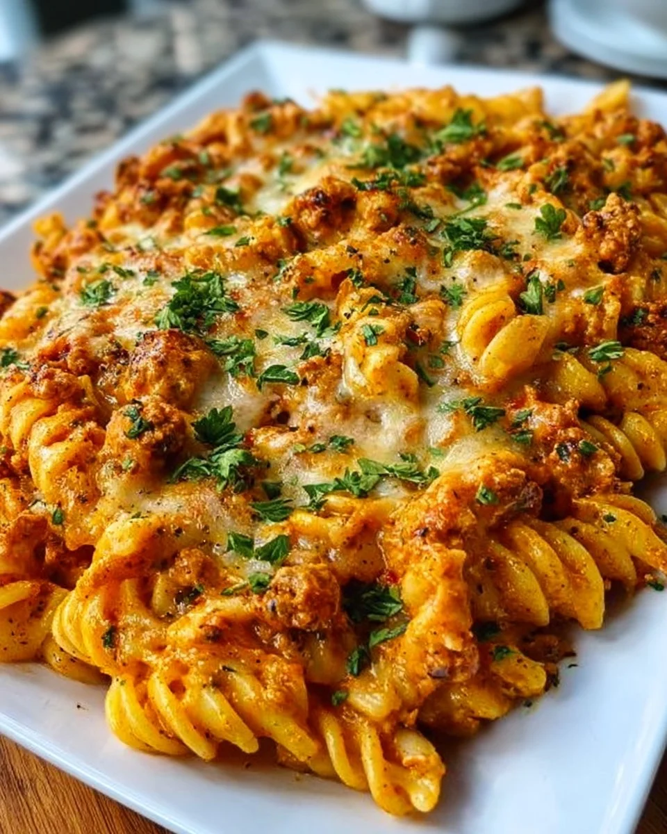 Gratin De Pâtes Au Dinde