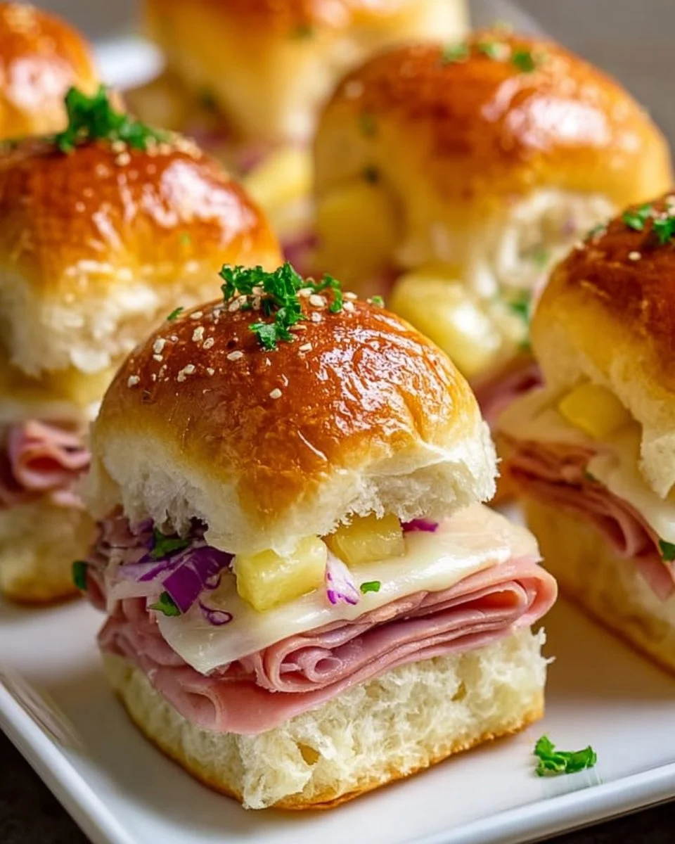 Mini Sandwichs Hawaïens