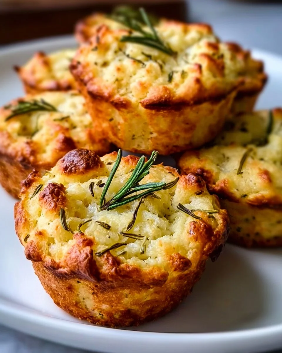 Muffins Focaccia au Romarin