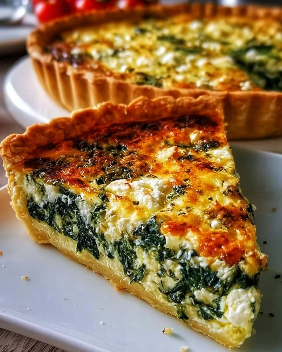 Quiche aux épinards et feta