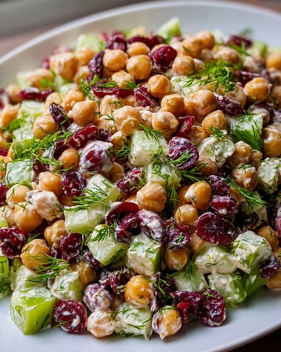 Salade De Pois Chiches Aux Canneberges