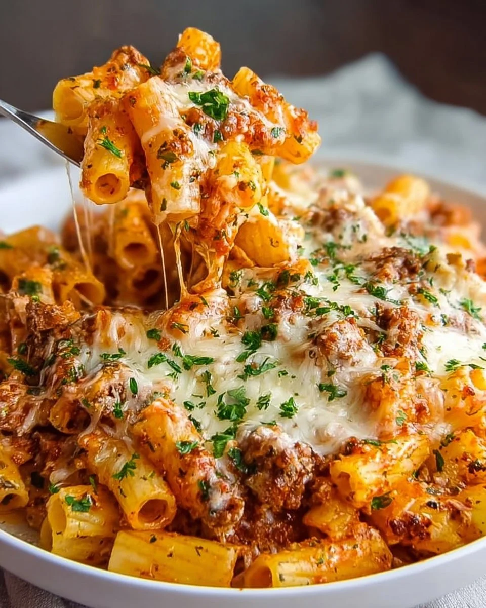 Ziti au fromage cottage riche en protéines