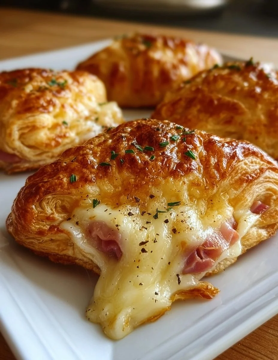 Chaussons au jambon et gruyère
