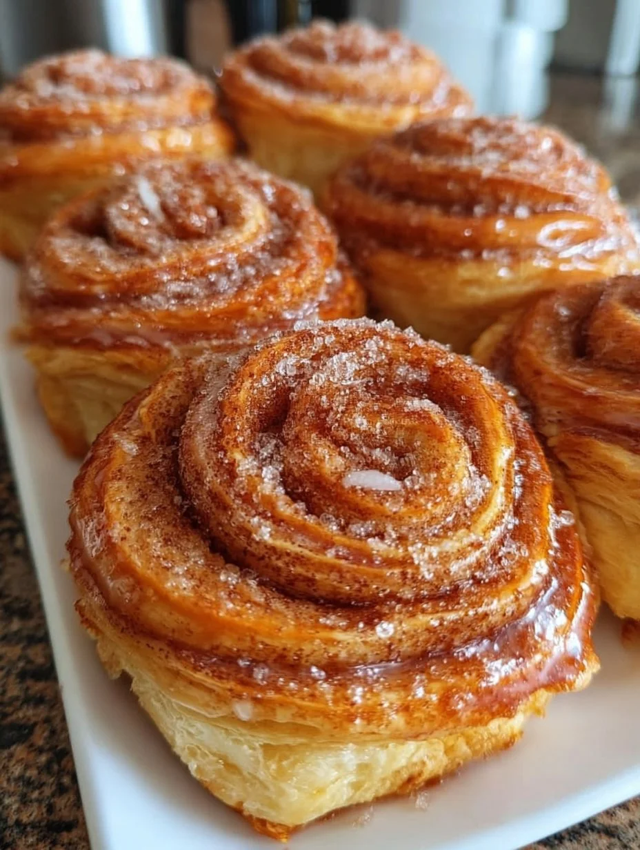 Feuilletés roulés sucre et cannelle