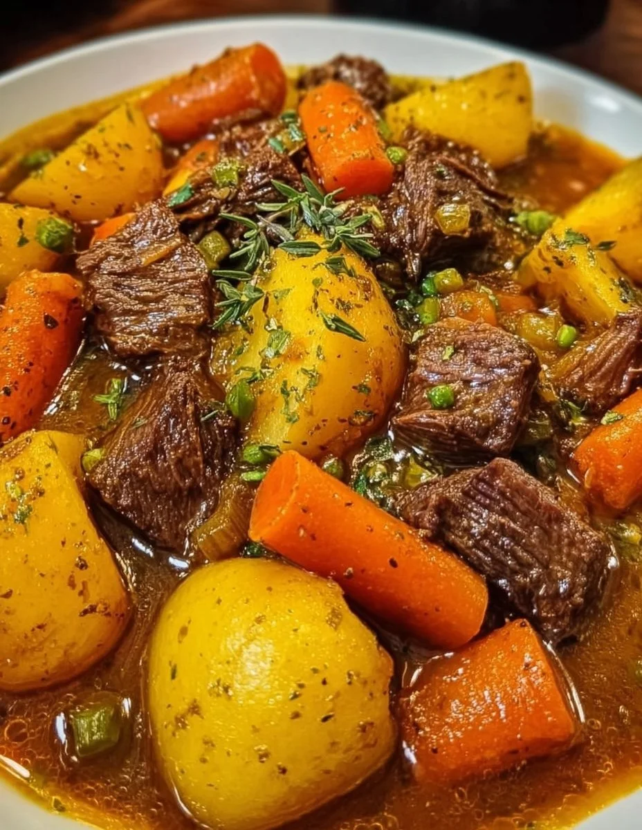 Ragoût de bœuf aux pommes de terre et aux carottes