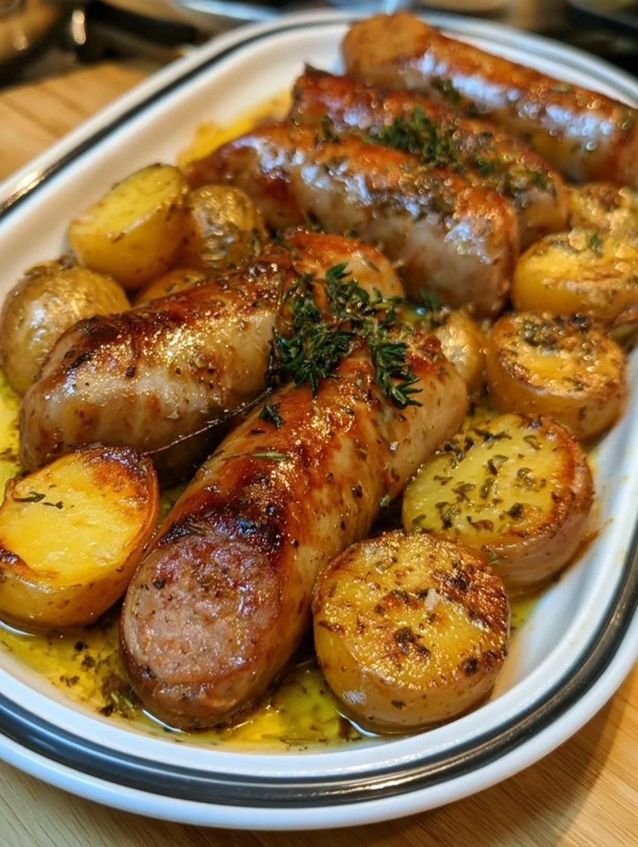 Andouillette au four avec pommes de terre
