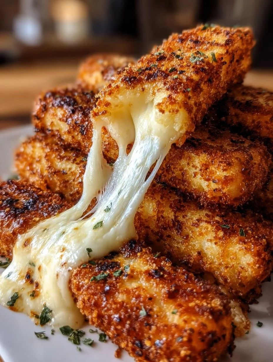 Bâtonnets de Fromage Croustillants et Fondants