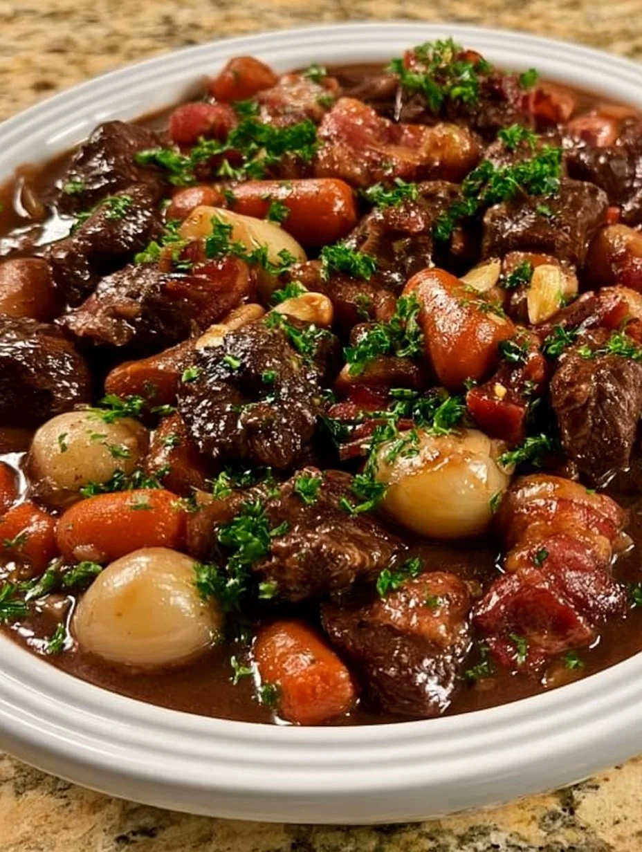 Boeuf bourguignon traditionnel