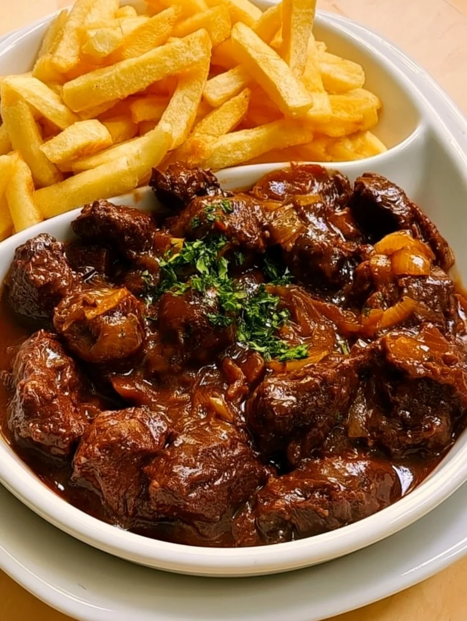 Carbonade flamande et frites