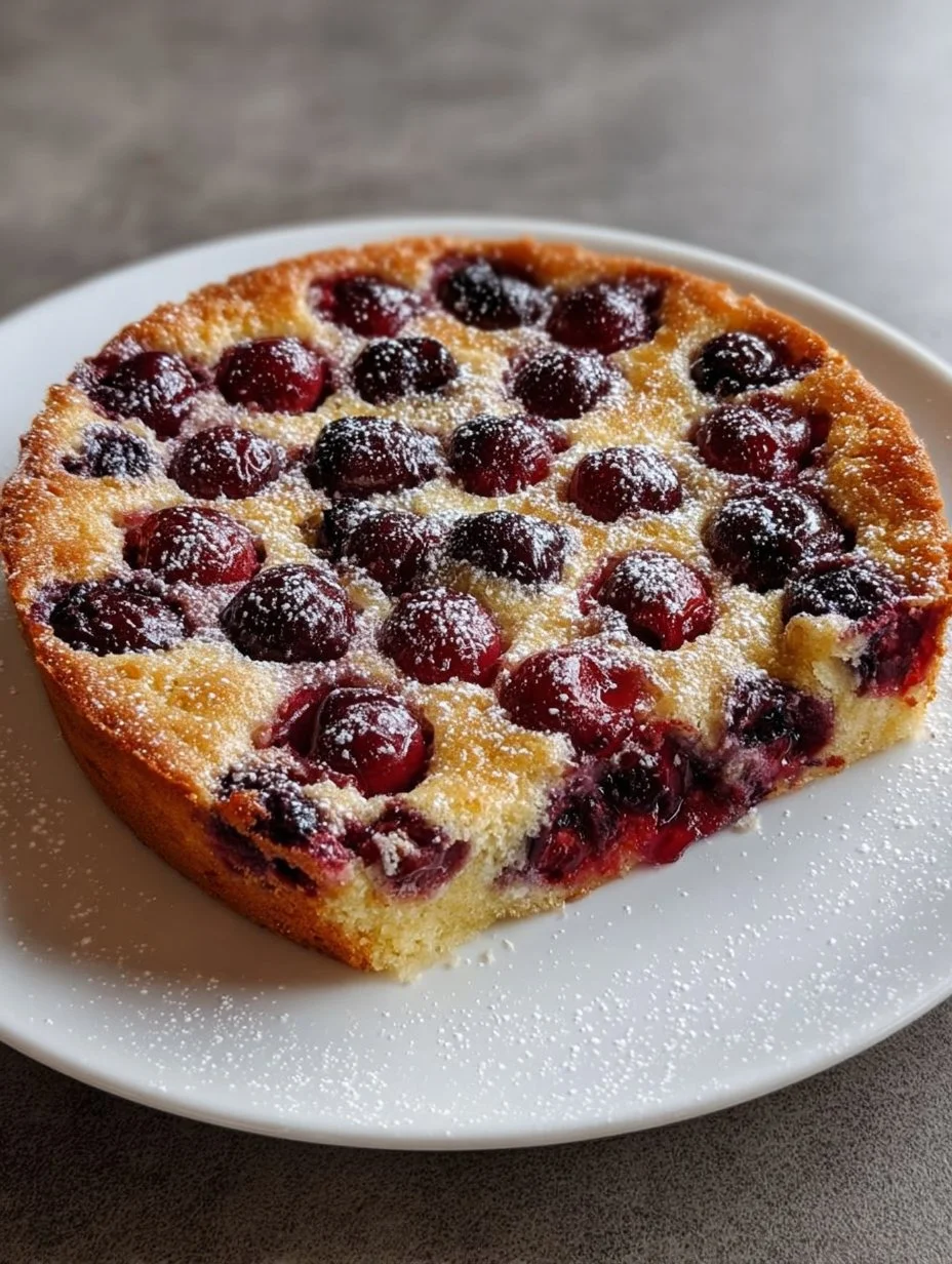 Clafoutis cerises et amandes