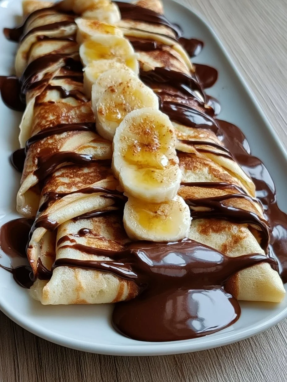 Crêpes banane chocolat