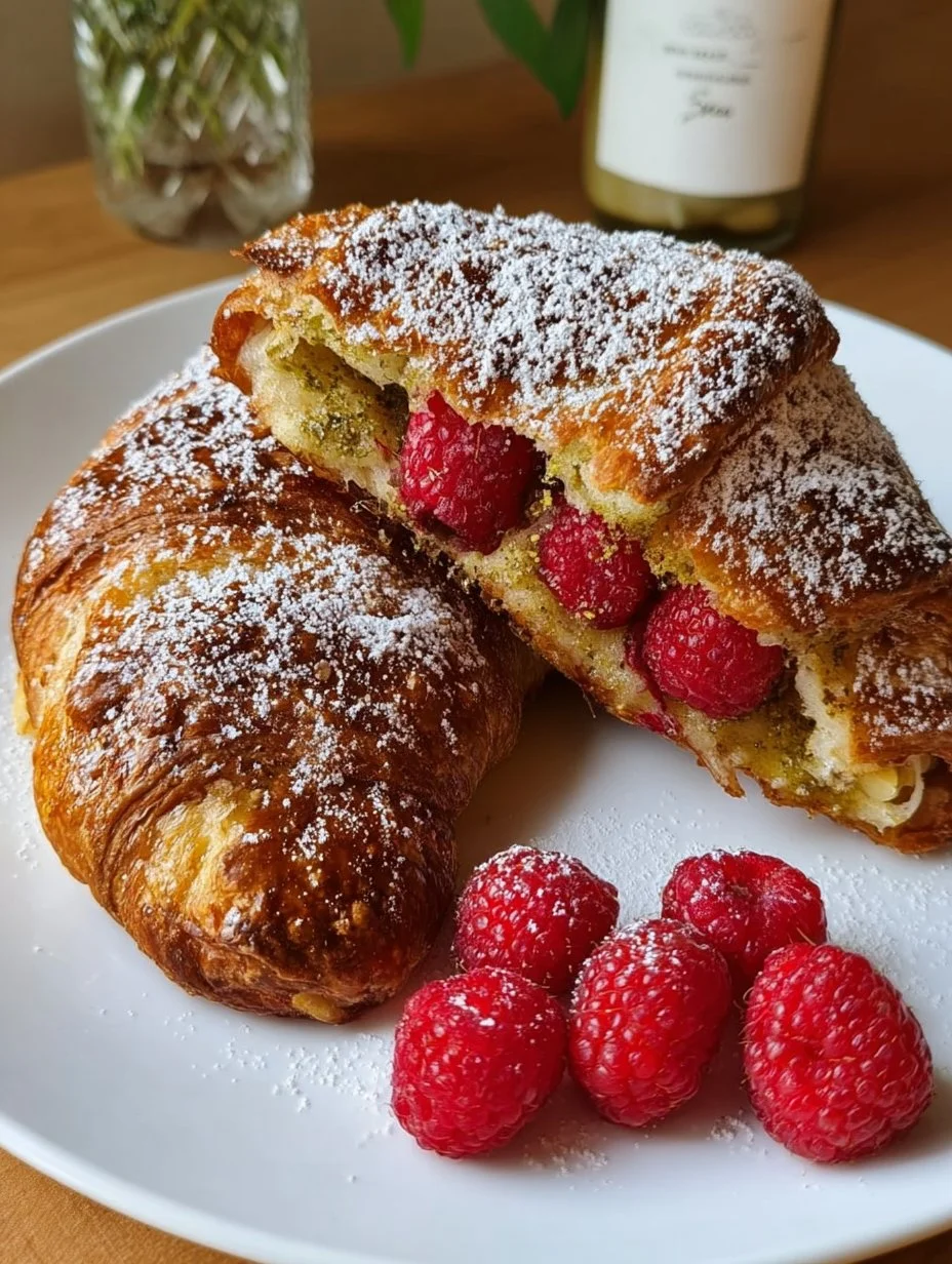 Croissant perdu pistache-framboise