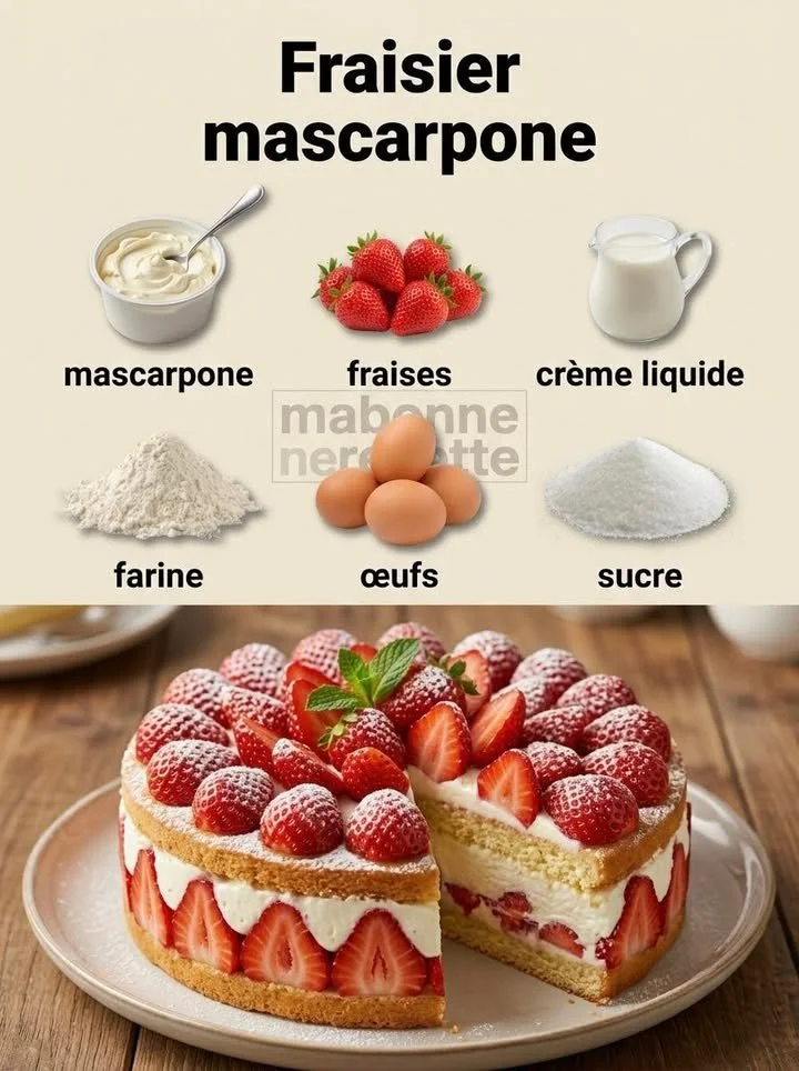 Fraisier au mascarpone