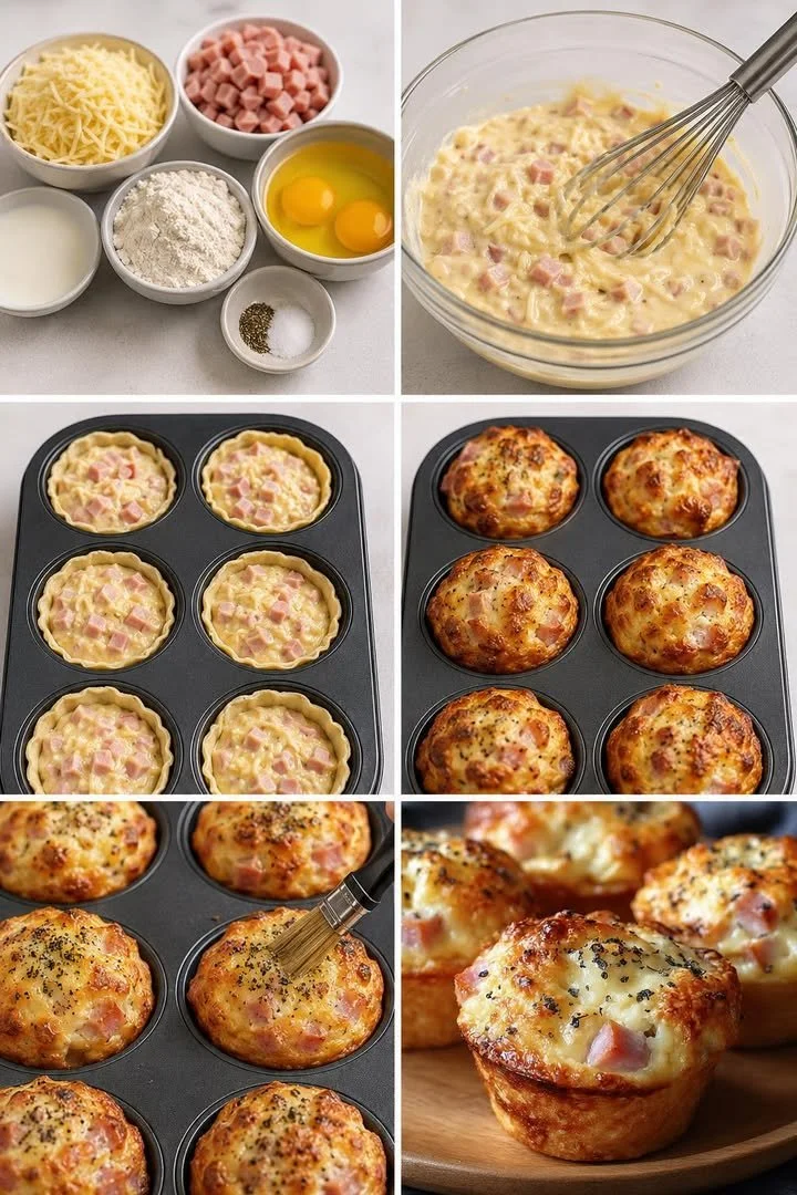 Muffins Salés Jambon Fromage