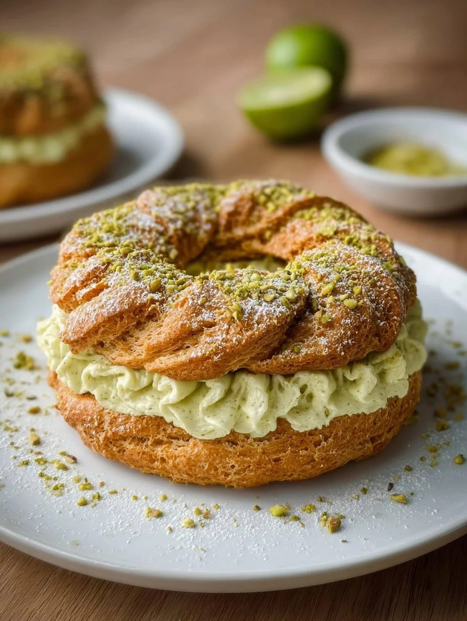 Paris-Brest express pistache et citron vert