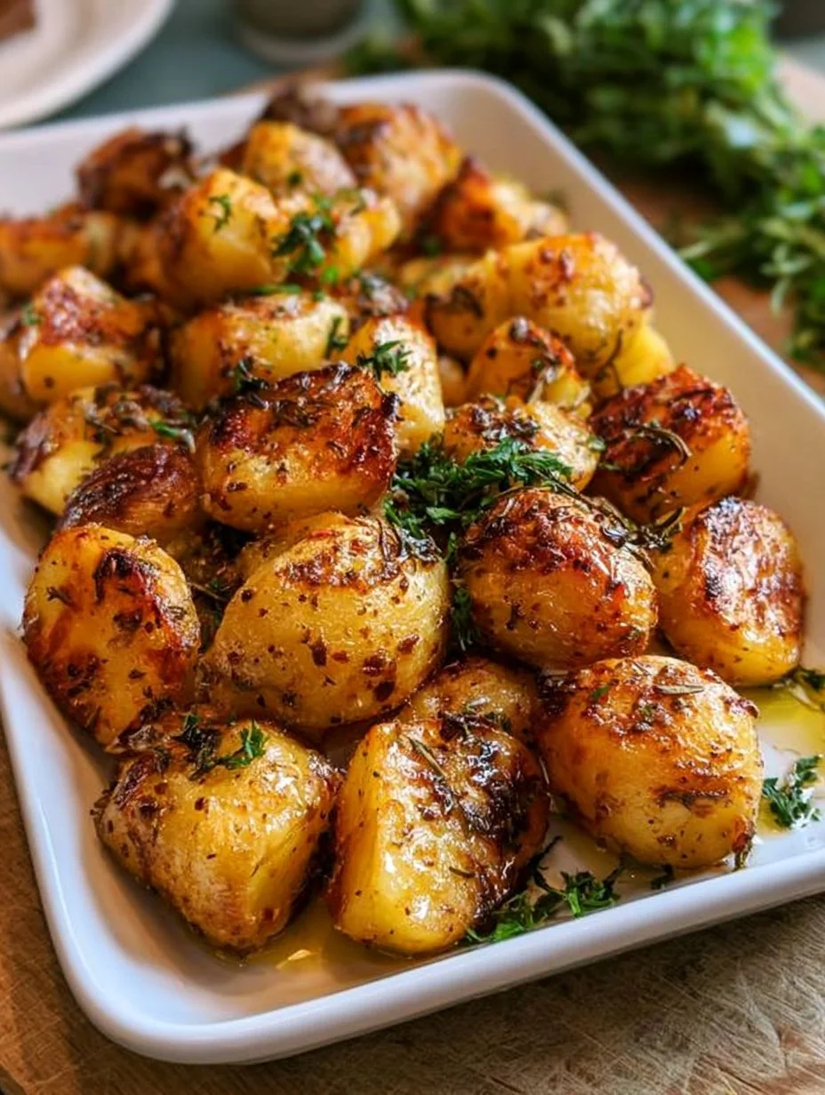 Pommes de Terre Rôties à l’Ail