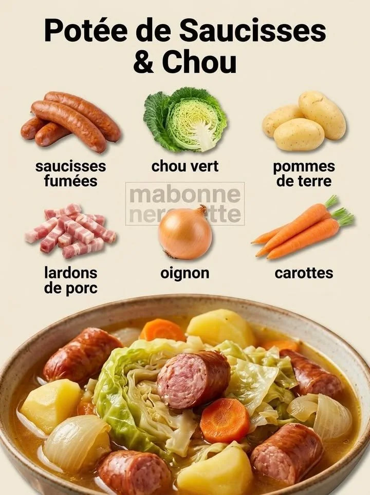 Potée de saucisses et chou
