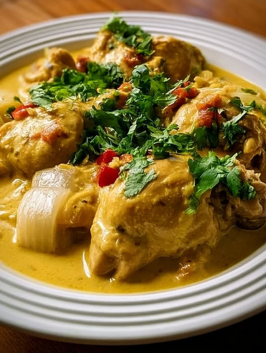 Poulet au Lait de Coco Réunionnais