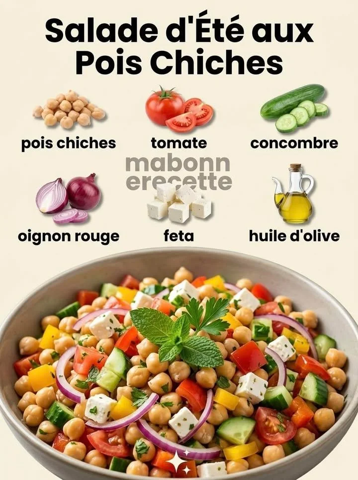 Salade d’été aux pois chiches