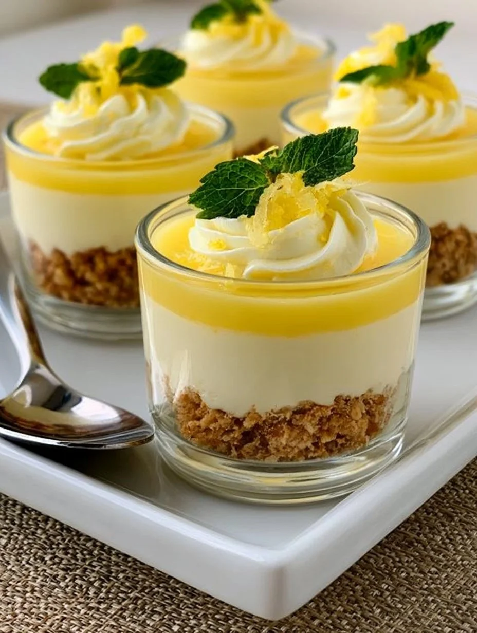 Verrines Légères au Citron