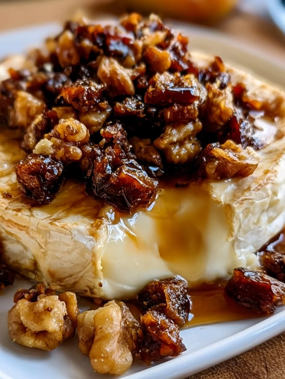 Brie fondant aux dattes et à l’érable