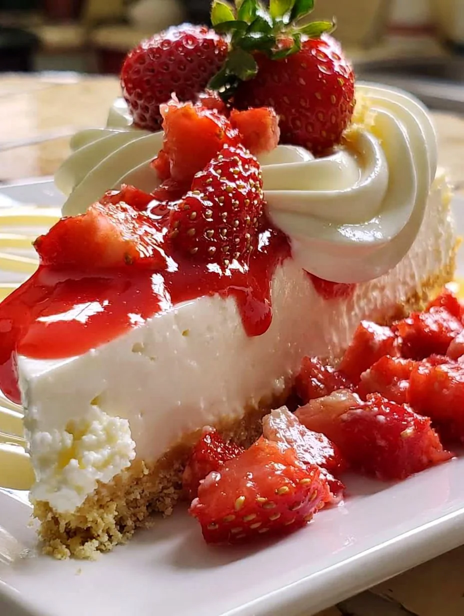 Cheesecake Fraises Sans Cuisson