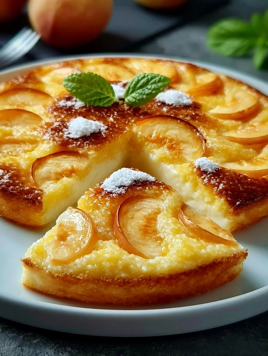 Clafoutis Semoule Pêches
