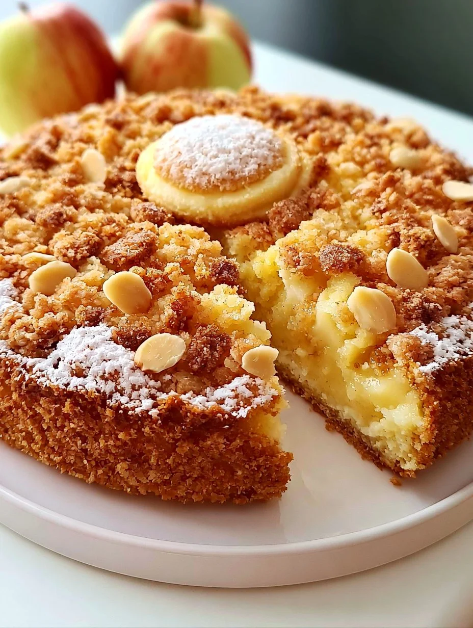 Crumble cake apples Easy and Quick