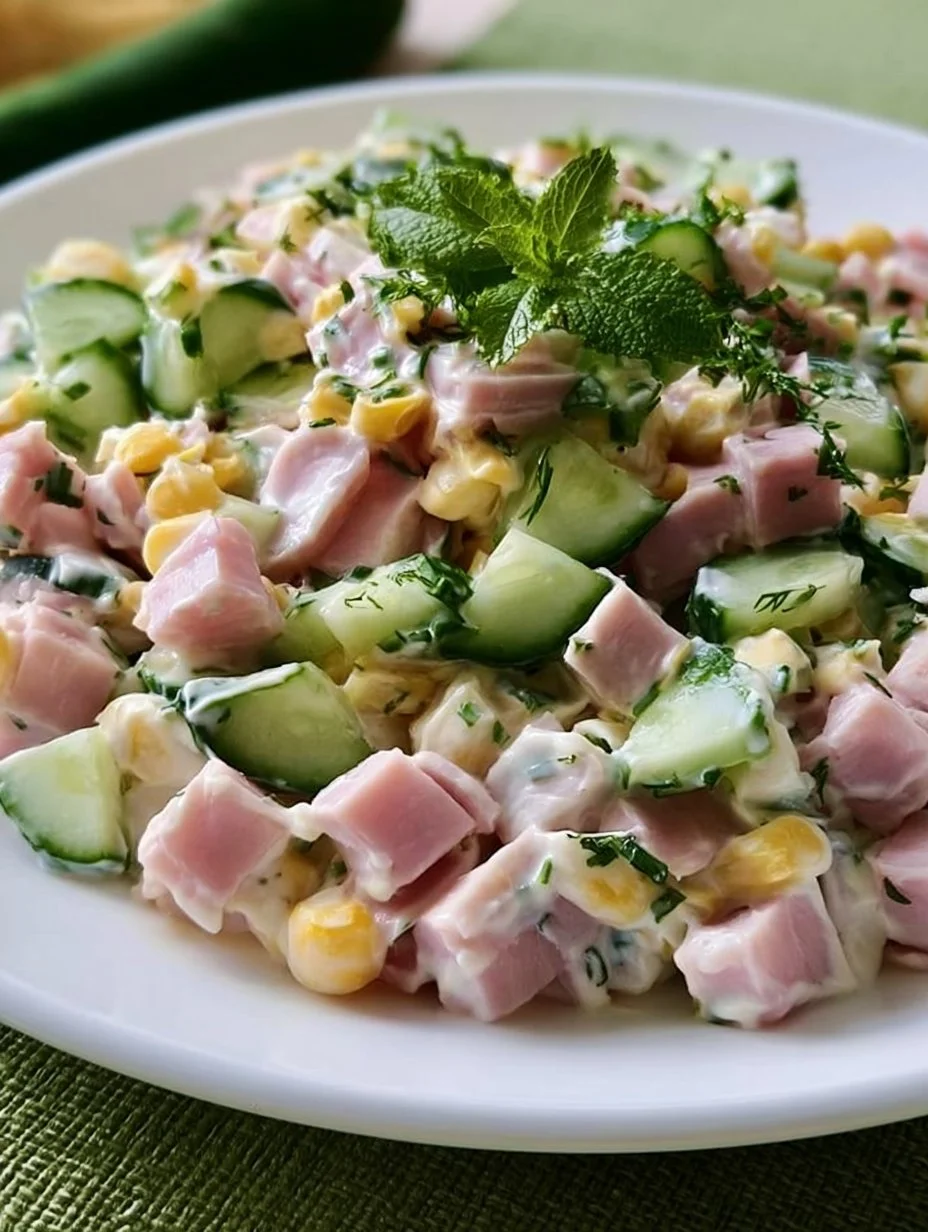Fresh Ham and Cucumber Salad