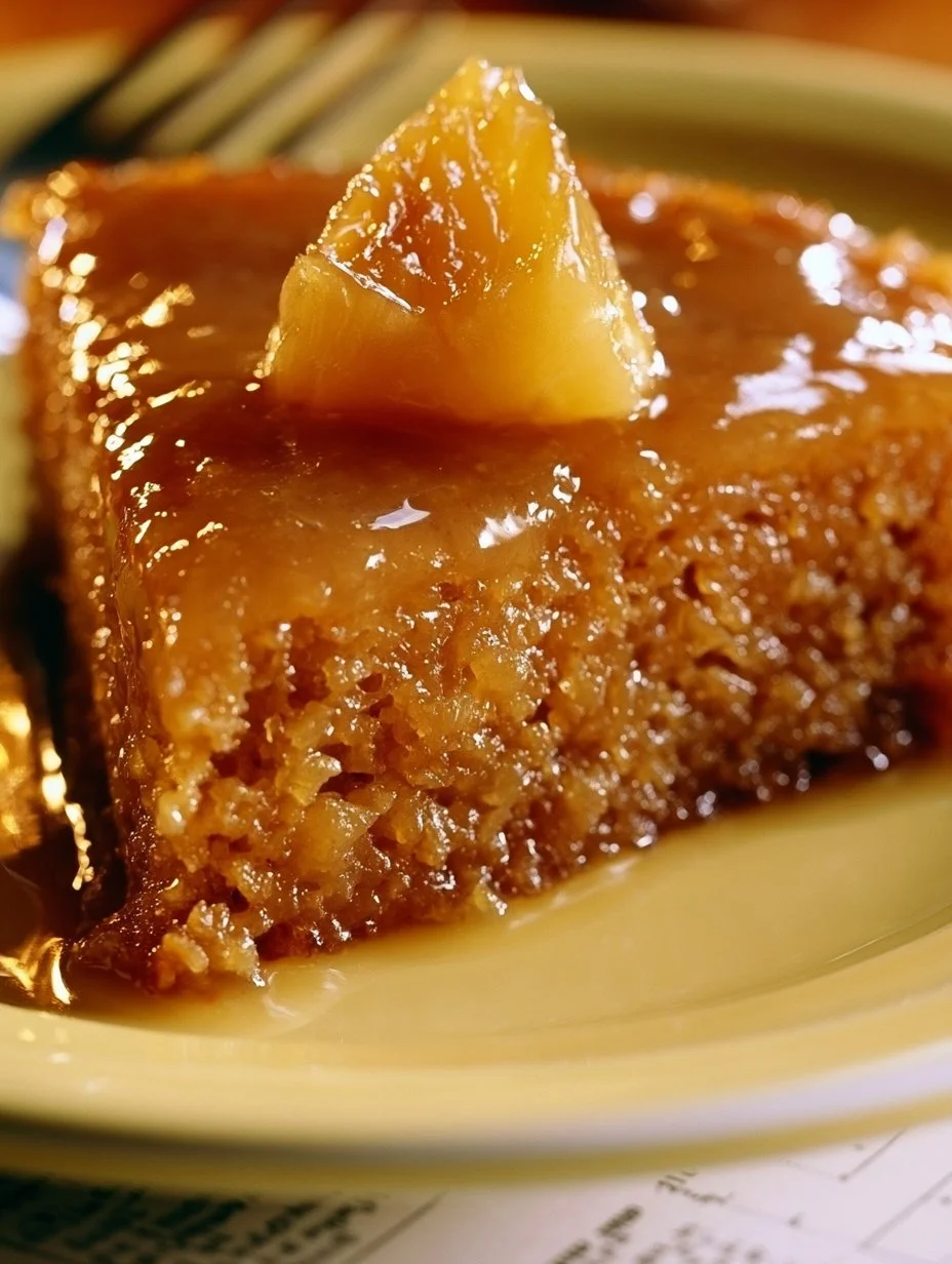 Gâteau aux ananas frais et au sucre à la crème