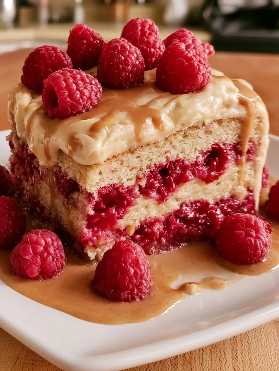 Gâteau-Pouding aux Framboises au Crème d’Érable
