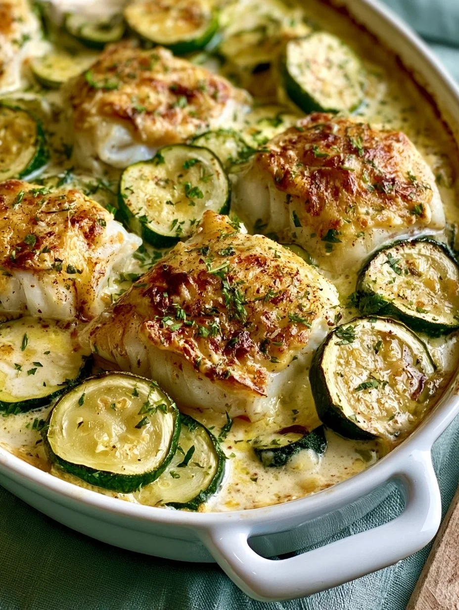 Gratin de Cabillaud aux Courgettes