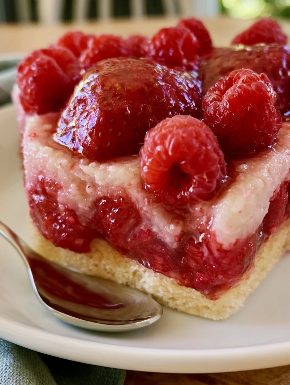 Pouding aux fraises et aux framboises à l’érable