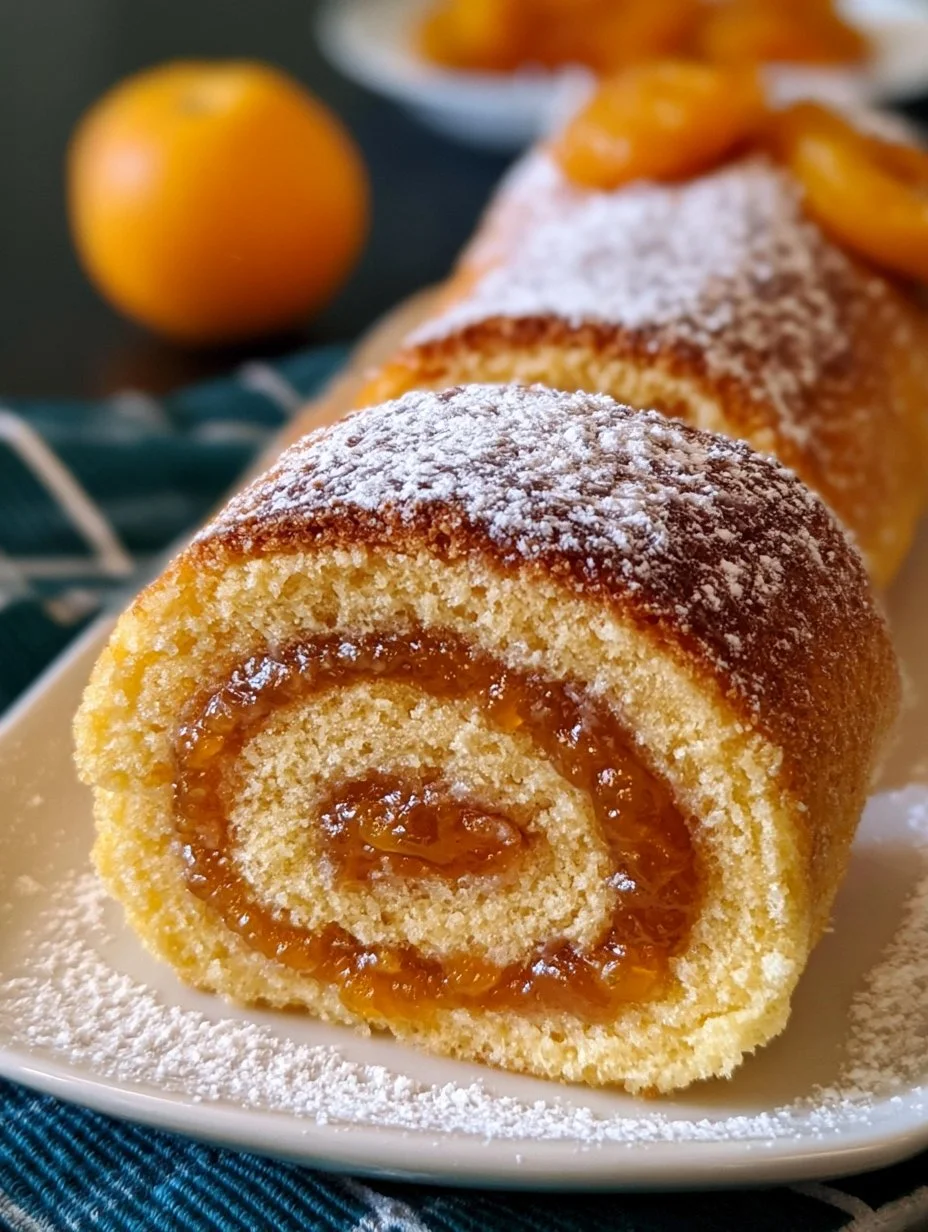 Roulé aux abricots
