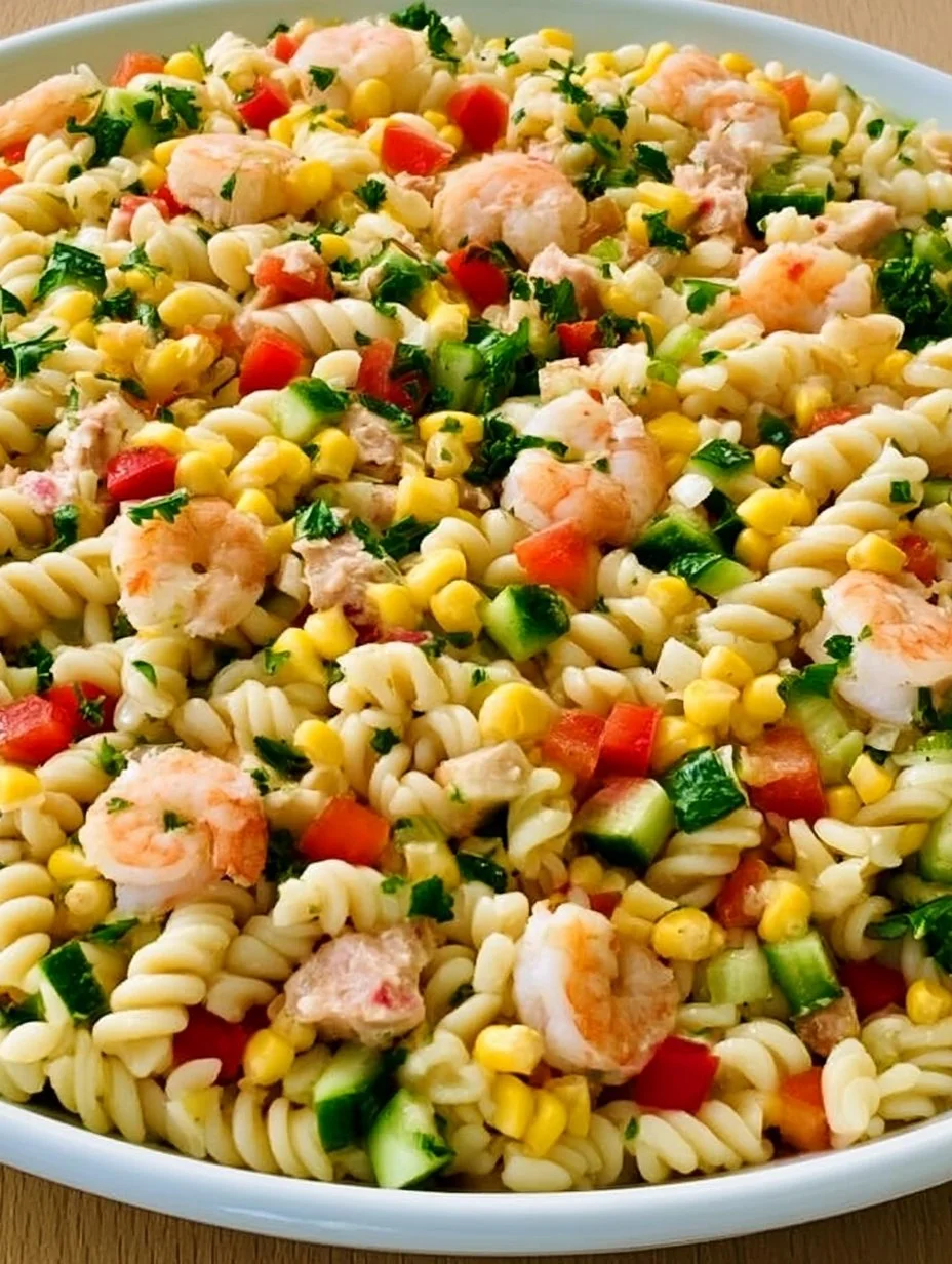 Salade de pâtes océanique