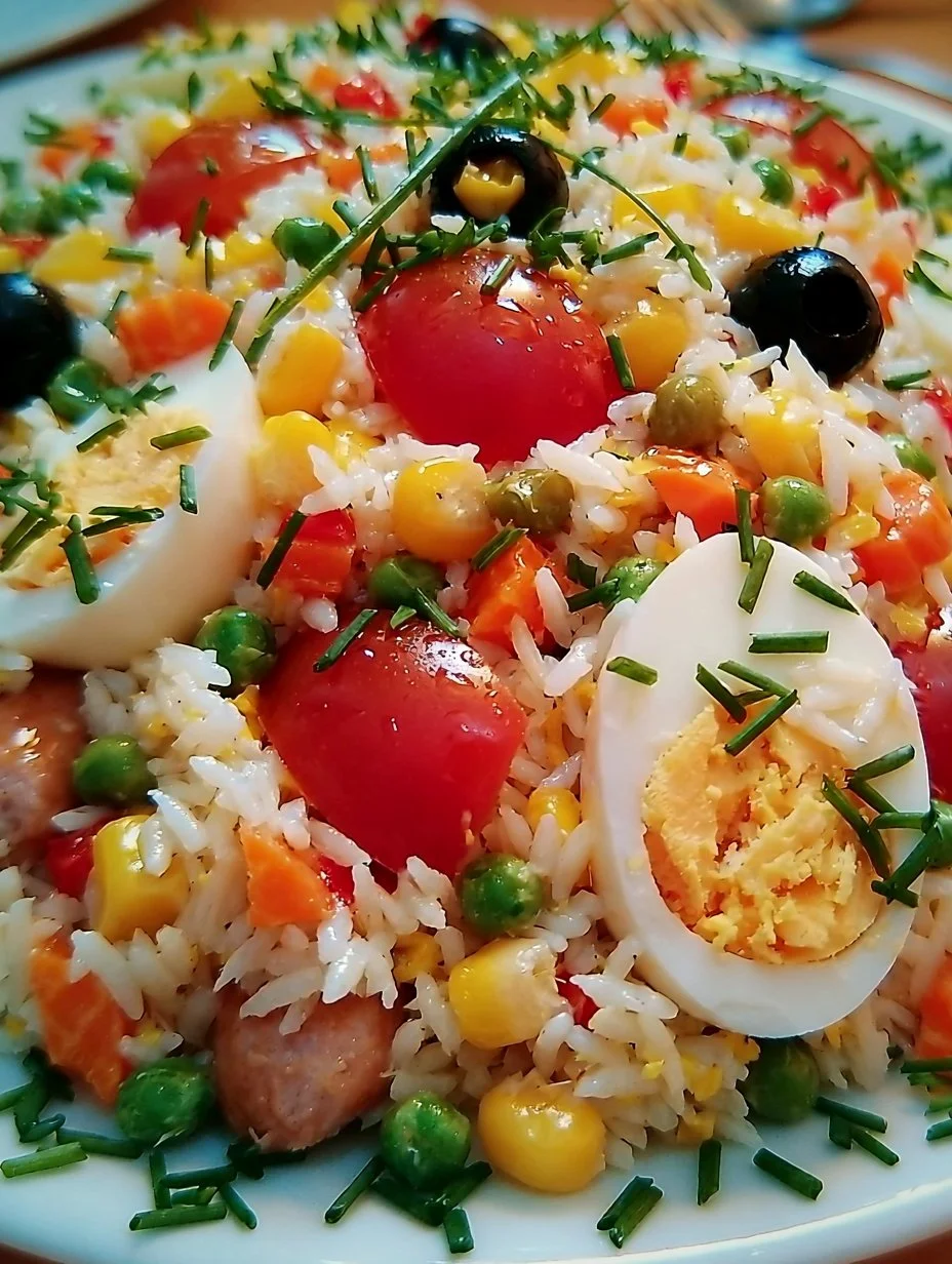 Salade de riz complet rapide et facile
