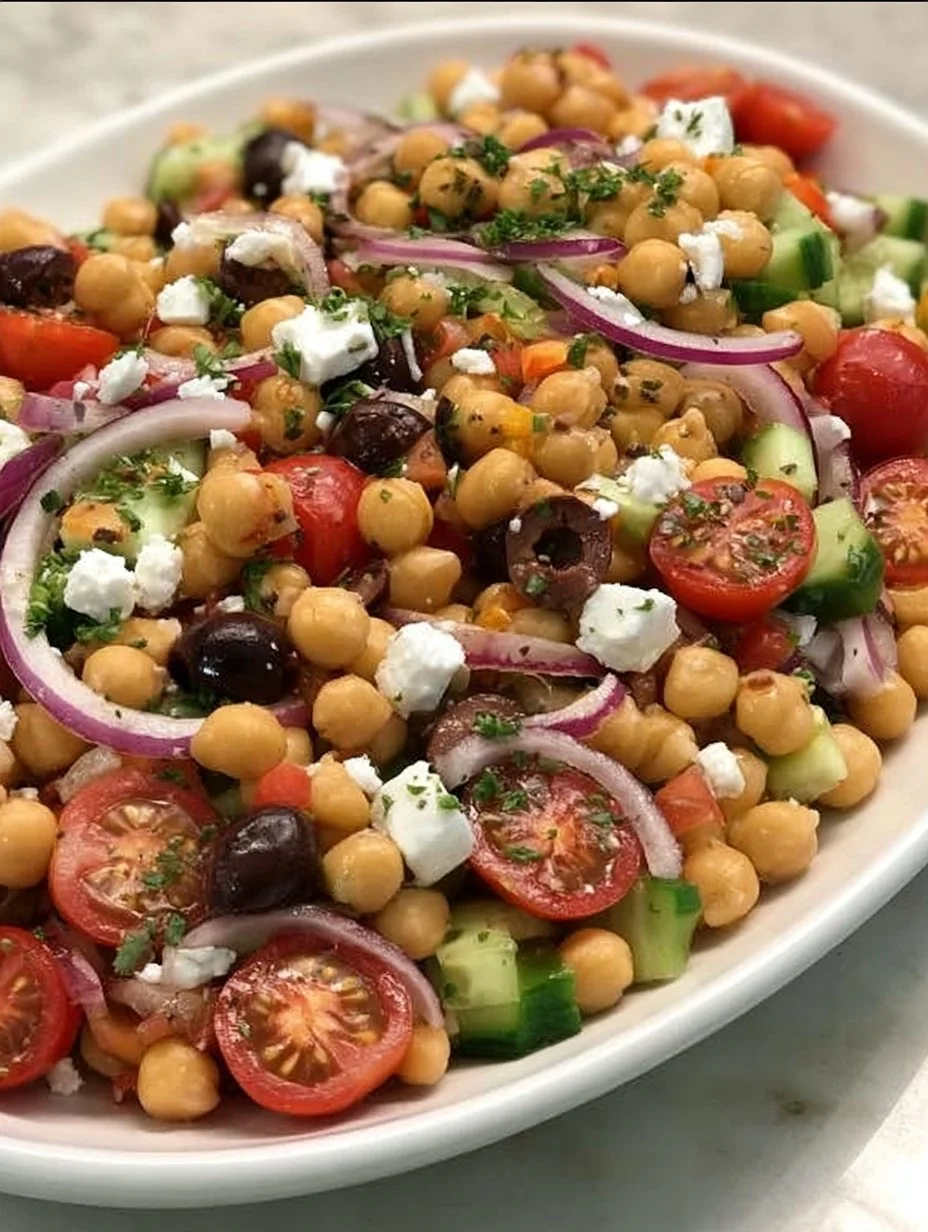 Salade Grecque aux Pois Chiches