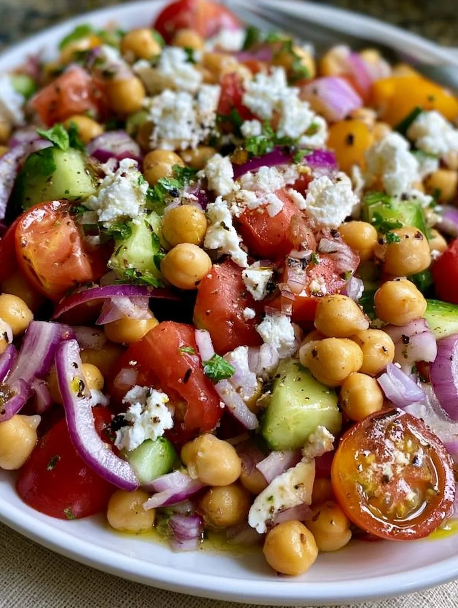 Salade grecque aux pois chiches