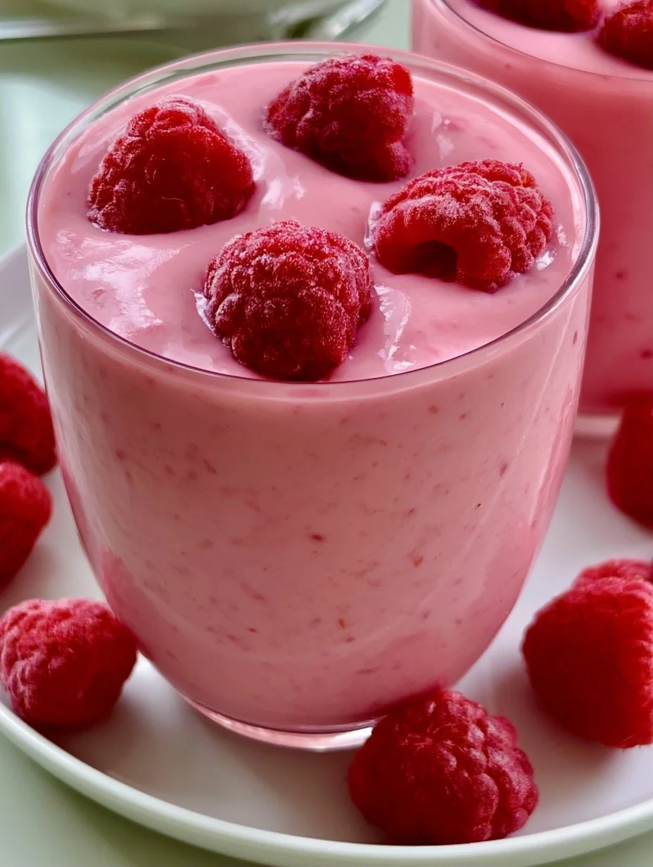 Smoothie à l’érable et aux framboises