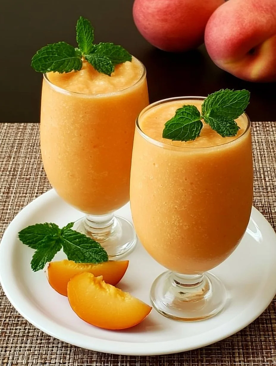 Smoothie pêche melon