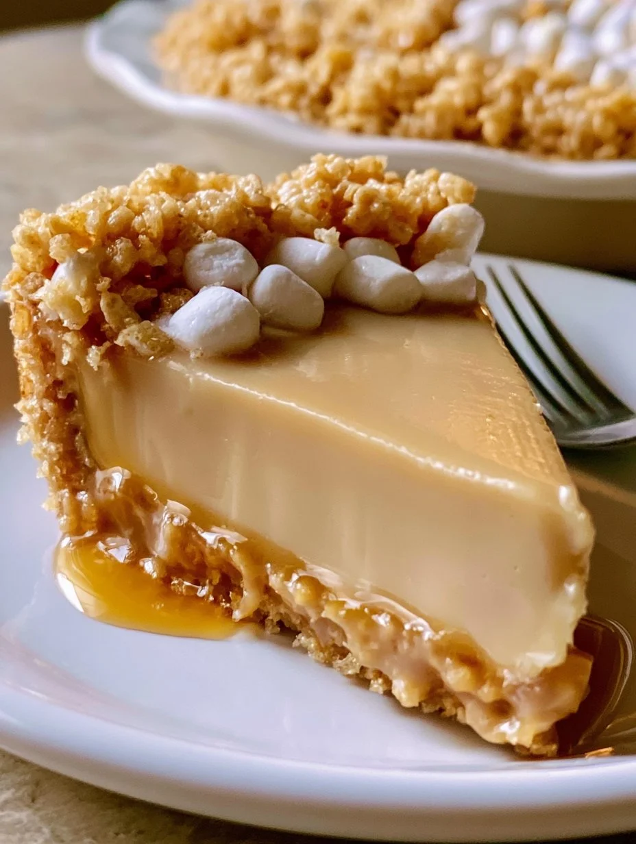 Tarte au sucre à l’érable avec croûte Rice Krispies