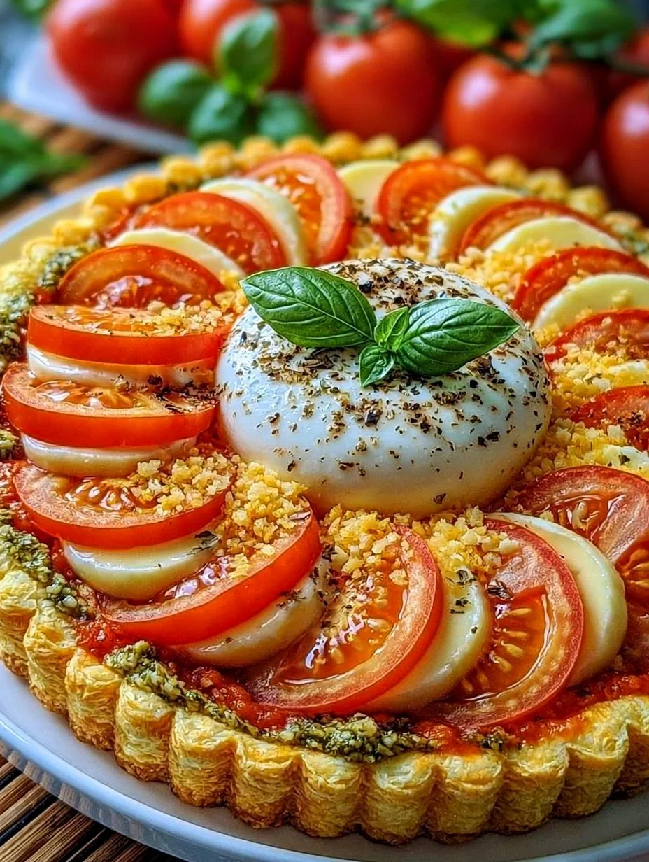 Tarte tomate pesto mozzarella facile à préparer
