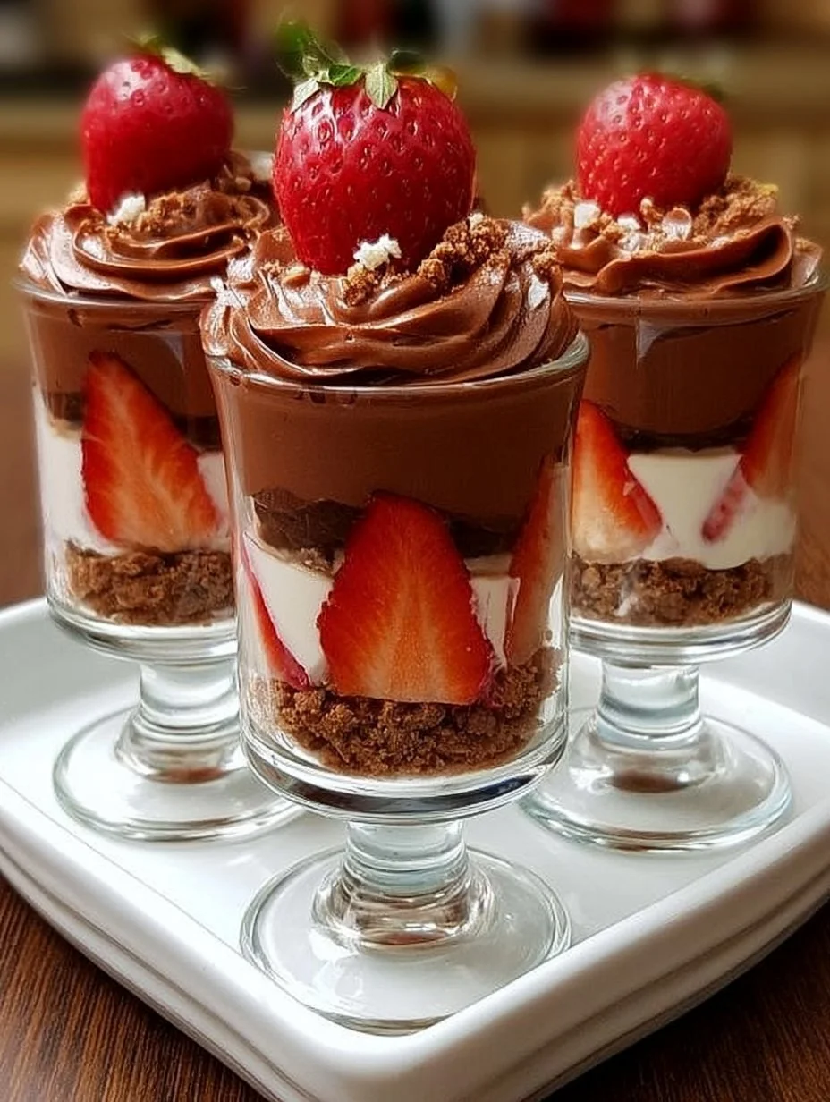 Verrine fraise Nutella
