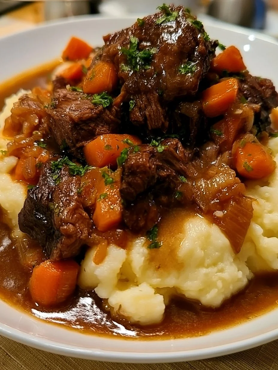 Boeuf Braisé avec Purée Maison