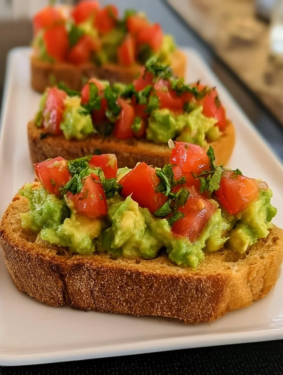 Bruschetta à l’avocat
