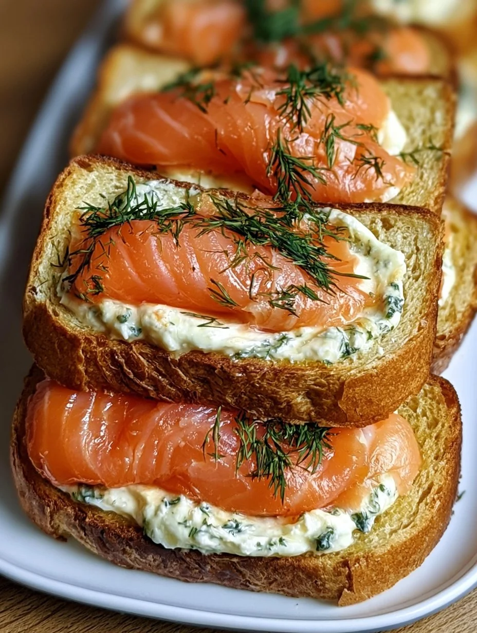 Croque saumon fumé Boursin