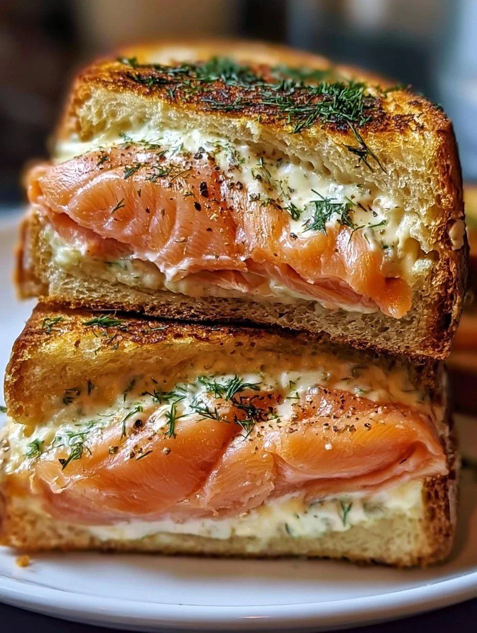 Croque saumon fumé Boursin