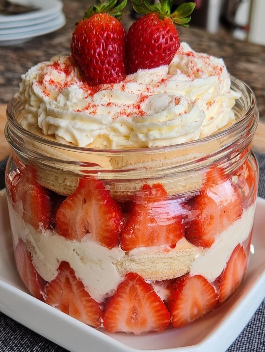 Fraisier express en verrine