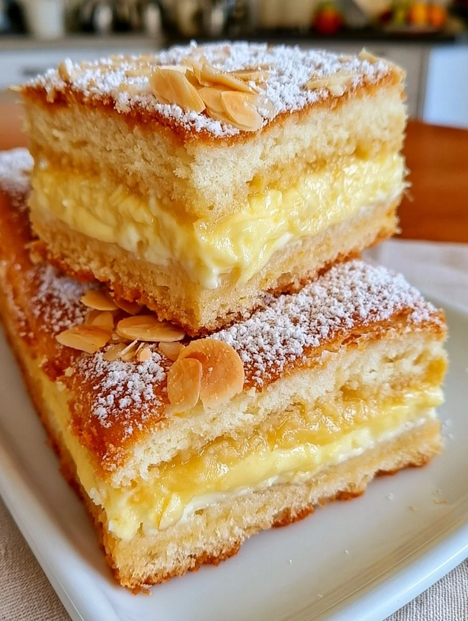 Gâteau crémeux aux amandes